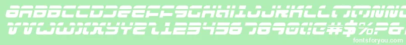 Exedoreli Font – White Fonts on Green Background