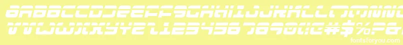 Fonte Exedoreli – fontes brancas em um fundo amarelo