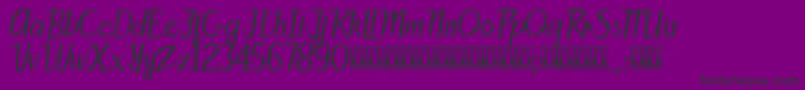 PattySans Font – Black Fonts on Purple Background