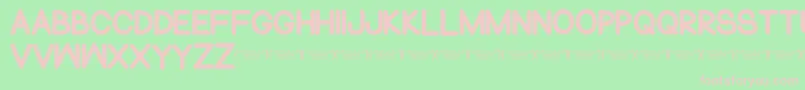 NormalsometimesRegular Font – Pink Fonts on Green Background