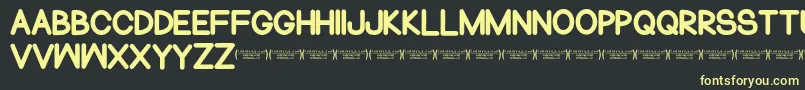 NormalsometimesRegular Font – Yellow Fonts on Black Background