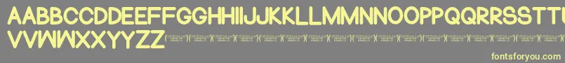 NormalsometimesRegular Font – Yellow Fonts on Gray Background