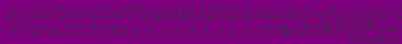 フォントDurumKebabFfp – 紫の背景に黒い文字