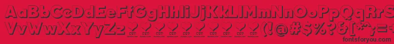 DurumKebabFfp Font – Black Fonts on Red Background