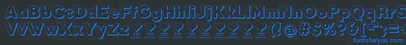 DurumKebabFfp Font – Blue Fonts on Black Background