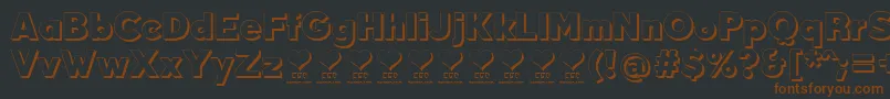 DurumKebabFfp Font – Brown Fonts on Black Background