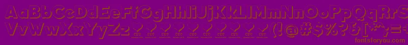 DurumKebabFfp Font – Brown Fonts on Purple Background