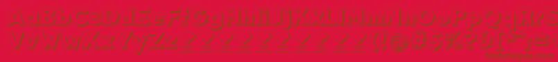 フォントDurumKebabFfp – 赤い背景に茶色の文字
