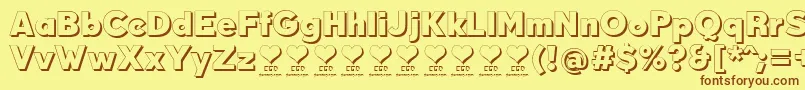 DurumKebabFfp Font – Brown Fonts on Yellow Background