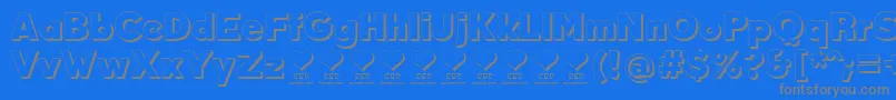 DurumKebabFfp Font – Gray Fonts on Blue Background