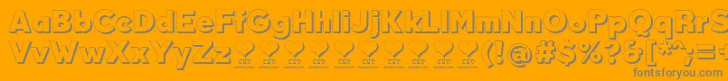 DurumKebabFfp Font – Gray Fonts on Orange Background