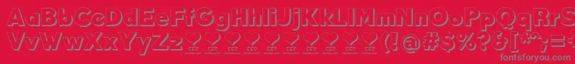 DurumKebabFfp Font – Gray Fonts on Red Background