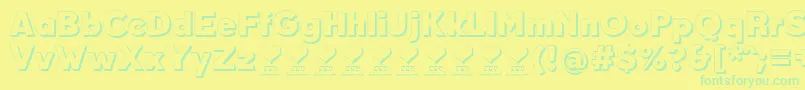DurumKebabFfp Font – Green Fonts on Yellow Background
