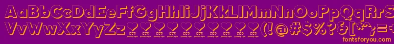 DurumKebabFfp Font – Orange Fonts on Purple Background