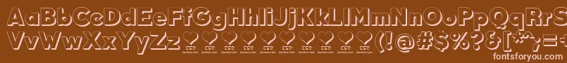 DurumKebabFfp Font – Pink Fonts on Brown Background