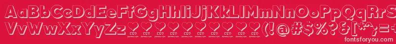 DurumKebabFfp Font – Pink Fonts on Red Background