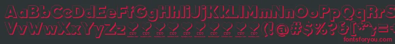 DurumKebabFfp Font – Red Fonts on Black Background