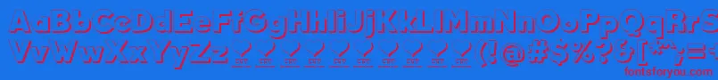 DurumKebabFfp Font – Red Fonts on Blue Background