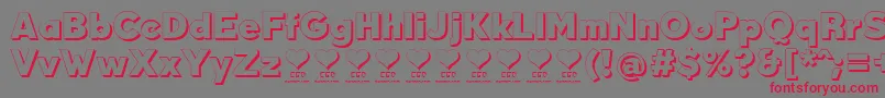 DurumKebabFfp Font – Red Fonts on Gray Background