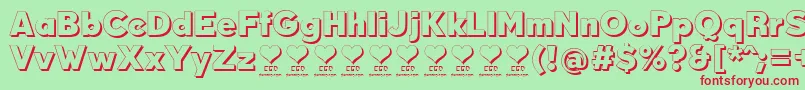 DurumKebabFfp Font – Red Fonts on Green Background