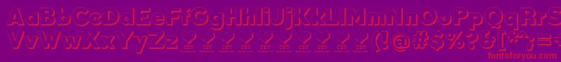 DurumKebabFfp Font – Red Fonts on Purple Background