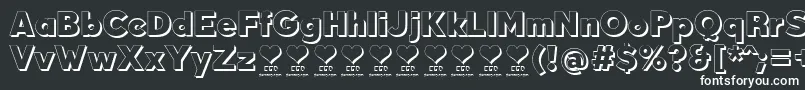 Шрифт DurumKebabFfp – белые шрифты на чёрном фоне