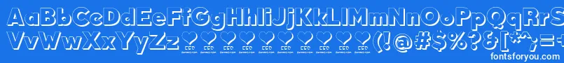 DurumKebabFfp Font – White Fonts on Blue Background
