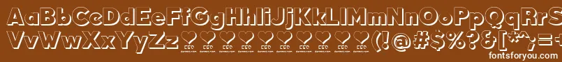 DurumKebabFfp Font – White Fonts on Brown Background