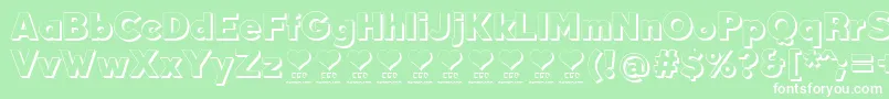 DurumKebabFfp Font – White Fonts on Green Background