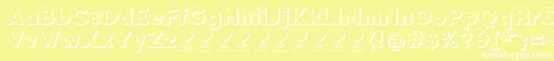 DurumKebabFfp Font – White Fonts on Yellow Background