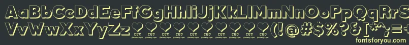DurumKebabFfp Font – Yellow Fonts on Black Background