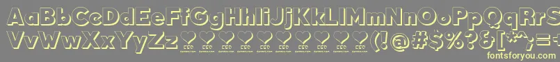 DurumKebabFfp Font – Yellow Fonts on Gray Background