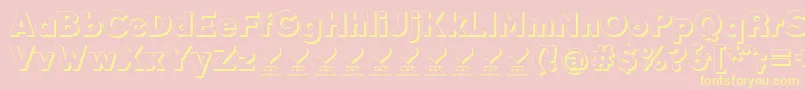 DurumKebabFfp Font – Yellow Fonts on Pink Background