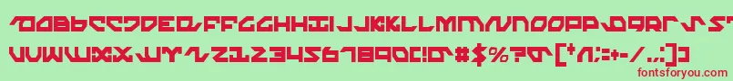 Nightrunnerec Font – Red Fonts on Green Background