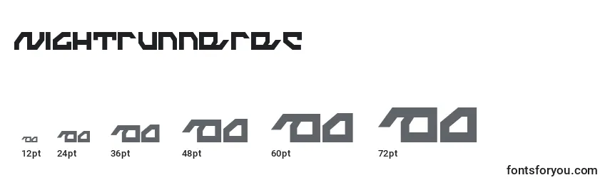Nightrunnerec Font Sizes