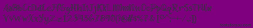 WideOpenSpaces Font – Black Fonts on Purple Background