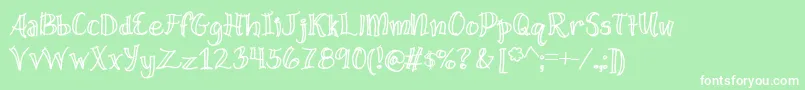 WideOpenSpaces Font – White Fonts on Green Background