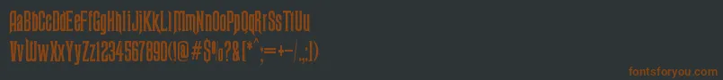 Ravenscroft Font – Brown Fonts on Black Background