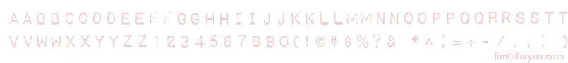 ImpactLabelReversed Font – Pink Fonts on White Background