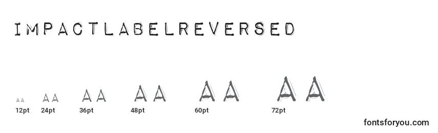 ImpactLabelReversed Font Sizes