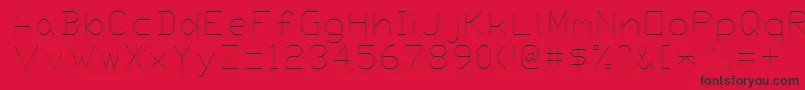 Proxy7 Font – Black Fonts on Red Background