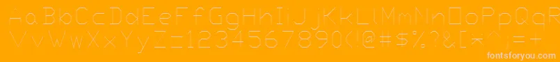 Proxy7 Font – Pink Fonts on Orange Background