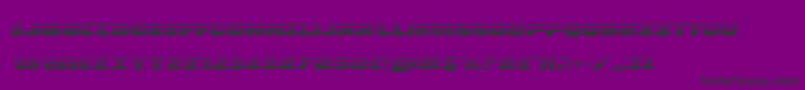 Policecruisergradital Font – Black Fonts on Purple Background