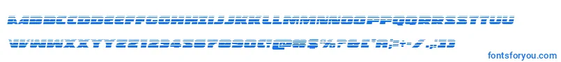 Policecruisergradital Font – Blue Fonts on White Background