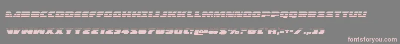 Policecruisergradital Font – Pink Fonts on Gray Background