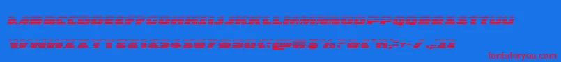 Policecruisergradital Font – Red Fonts on Blue Background