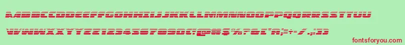 Policecruisergradital Font – Red Fonts on Green Background