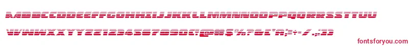 Policecruisergradital Font – Red Fonts on White Background