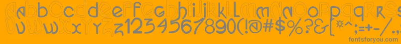 More about Yes.Timeword Font Yes.Timeword Font – Gray Fonts on Orange Background