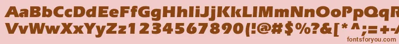 fuente EverestcBold – Fuentes Marrones Sobre Fondo Rosa